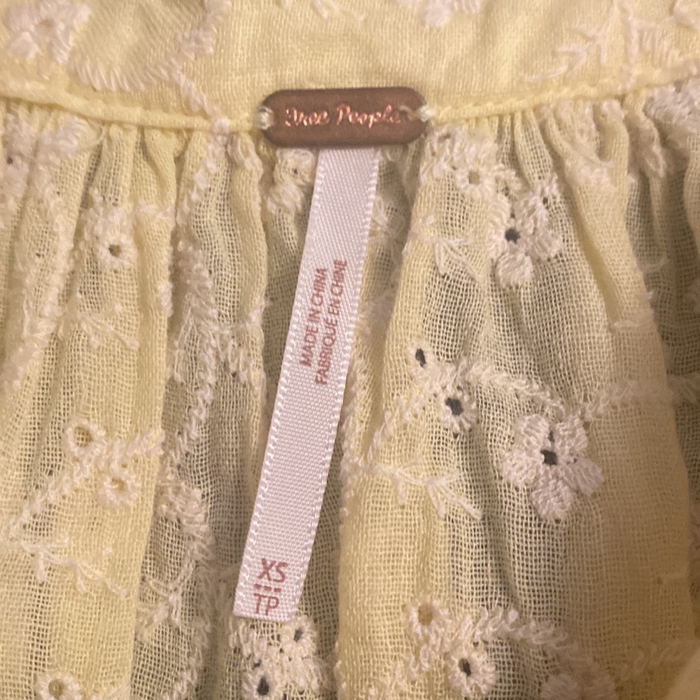 Free People Down From The Clouds Blouse - Picture 6 of 9